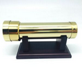 Rotating Chamber Brass Kaleidoscope with Dark Rosewood Base